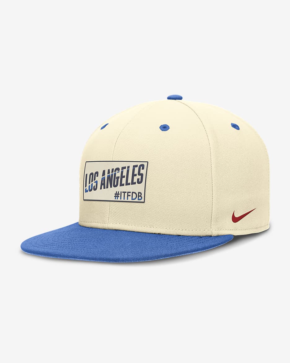 Los Angeles Dodgers City Connect True Men s Nike Dri FIT MLB Fitted Hat. Nike